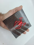 Spider Speaker Grills Red/Black