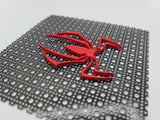 Spider Speaker Grills Red/Black