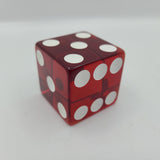 World Poker Tour Dice Shooter Transparent Red
