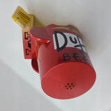 Simpsons Pinball Party PinCup Duff Beer Premium Style Yellow