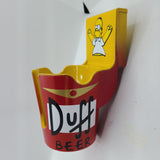 Simpsons Pinball Party PinCup Duff Beer Premium Style Yellow
