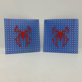 Spider Speaker Grills Red/Blue
