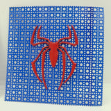 Spider Speaker Grills Red/Blue
