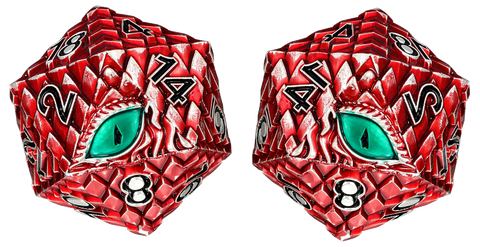 Dungeons and Dragons Flipper Dice Mod Red