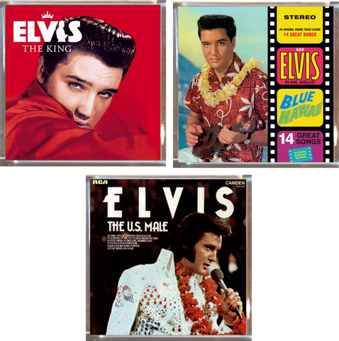 Elvis Presley Playfield Album Plaques Set of 3
