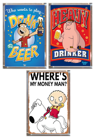 Family Guy Playfield Plaque Set of 3