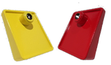 Funhouse Custom Painted Shooter Housings Red and Yellow