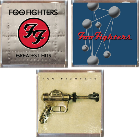 Foo Fighters Playfield Album Plaques Set of 3