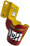 Simpsons Pinball Party PinCup Duff Beer Premium Style Yellow