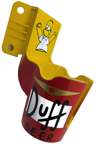 Simpsons Pinball Party PinCup Duff Beer Premium Style Yellow