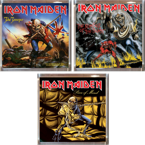 Iron Maiden Playfield Album Plaques Set of 3