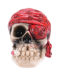 Black Rose Shooter Rod "Skull & eye patch" Red