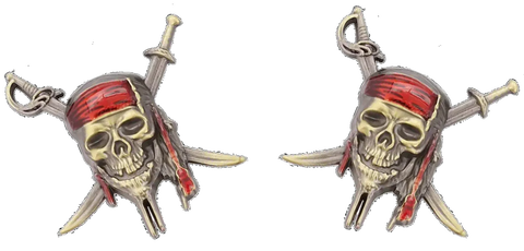 Black Rose Sling Shot Emblems (Set of 2)