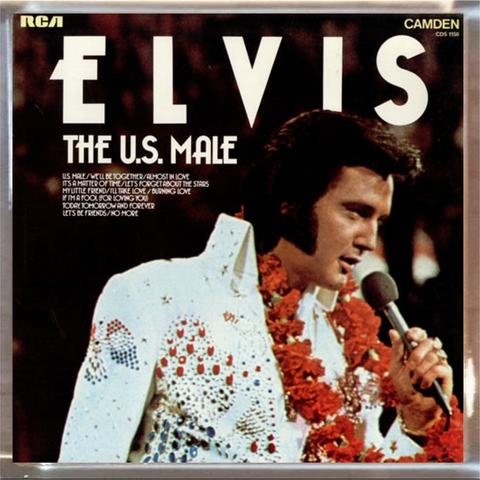 Elvis Presley Playfield Album Plaque - The U.S. Male
