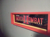 Mortal Kombat Framed Arcade Marquee (vintage)
