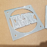 Heavy Metal Mirrored Speaker Grills