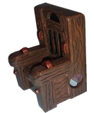 Addams Family Custom Painted Chair (painting only)