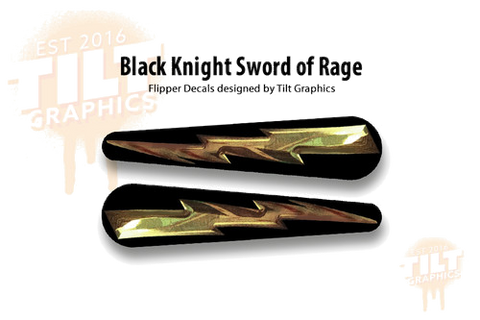 Black Knight Flipper Decals