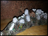 Dracula Custom Painted Village Plastics (Village, Cemetery, Castle)