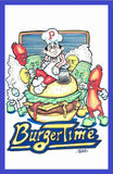 BURGER TIME Framed Gameroom Art