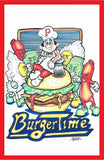 BURGER TIME Framed Gameroom Art