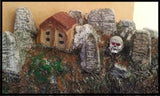 Dracula Custom Painted Village Plastics (Village, Cemetery, Castle)