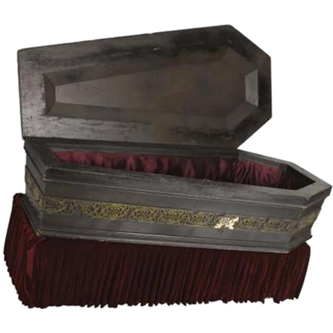 Dracula Custom Painted Coffin