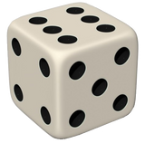 High Roller Casino Dice Shooter White