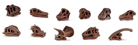 The Lost World Jurassic Park Dinosaur Skulls (set of 2)