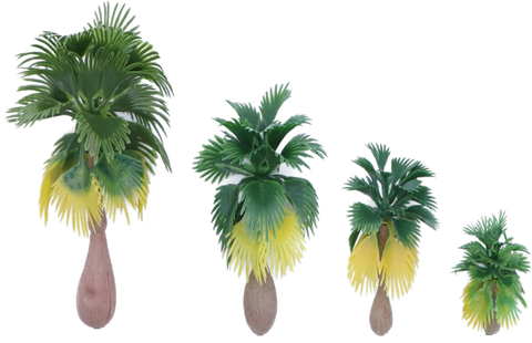 Indiana Jones Playfield "Fan" Palm Trees (set of 4)