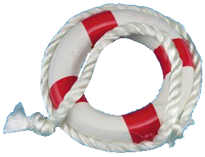 Gilligan's Island Playfield Life Preserver Red