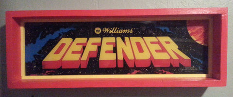 Defender Framed Arcade Marquee
