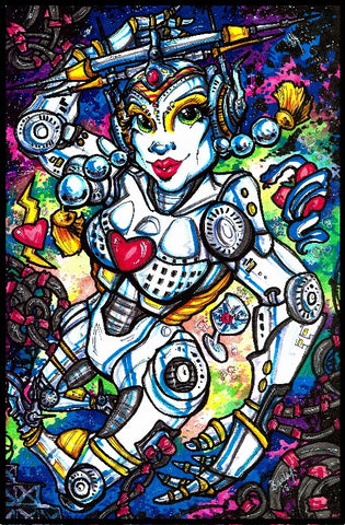 BRIDE OF PINBOT Framed Gameroom Art