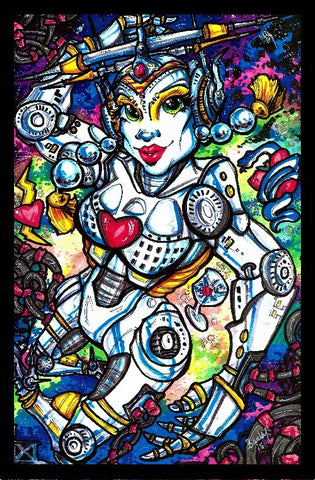 BRIDE OF PINBOT Framed Gameroom Art