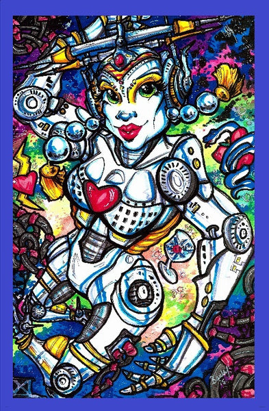BRIDE OF PINBOT Framed Gameroom Art – Modfather Pinball Mods
