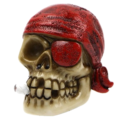Hook Character Shooter Rod "Skull & eye patch" Red