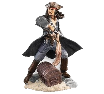Pirates of the Caribbean Playfield Jack Sparrow with chest