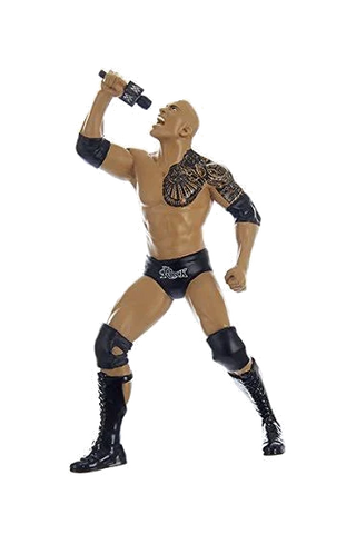 WWE Playfield Character The Rock with Mic