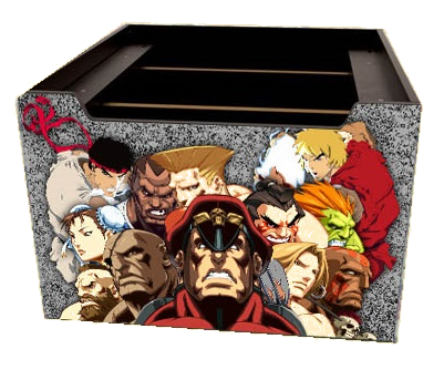 Arcade 1up Street Fighter 2 Riser Graphics all Characters