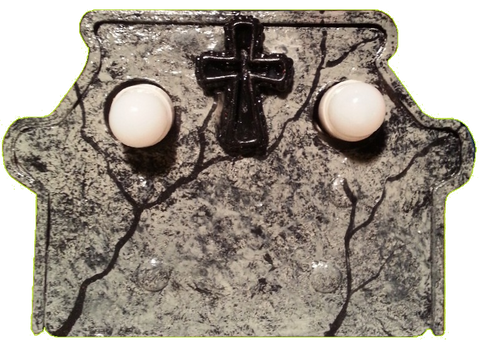 Dracula Painted Tombstone