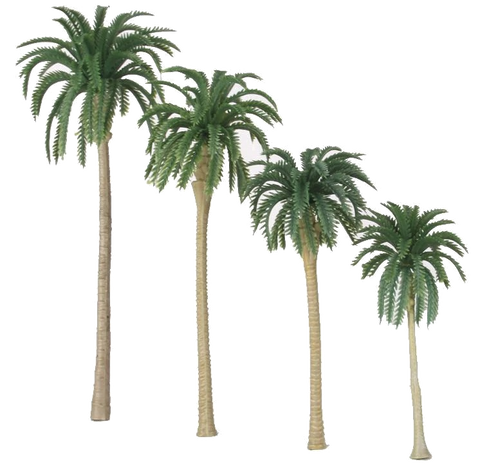 The Lost World Jurassic Park Playfield Coconut Palm Trees (set of 4)