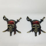 Black Rose Sling Shot Emblems (Set of 2)