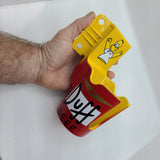 Simpsons Pinball Party PinCup Duff Beer Premium Style Yellow