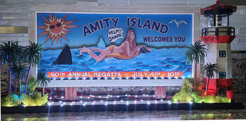 Jaws Pinball Topper Amity Island