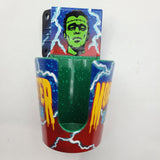 Monster Bash PinCup Title Logo Premium Style Blue Electrified