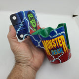 Monster Bash PinCup Title Logo Premium Style Blue Electrified