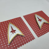 Star Trek Speaker Grills Red