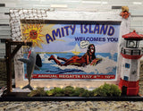 Jaws Pinball Topper Amity Island Billboard