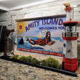 Jaws Pinball Topper Amity Island Billboard