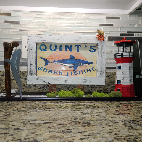 Jaws Pinball Topper Quint's Shark Fishing